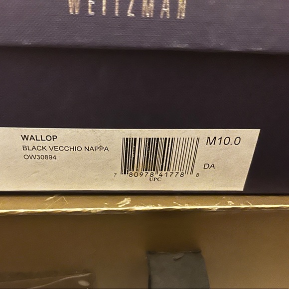 Stuart Weitzman Suede Lace-Up Wedge Bootie Black - Picture 6 of 6